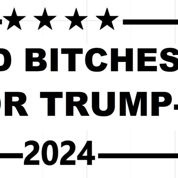 USA Patriotic Bad Bitches for Trump 2024 vinyl decal Pink 5x3 - Picture 2 of 2